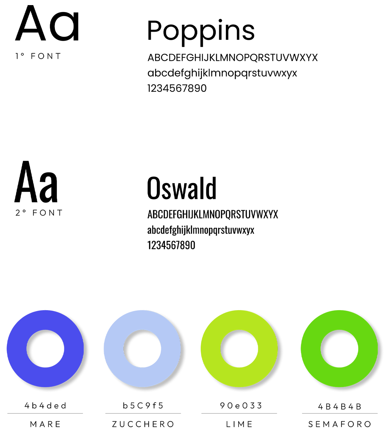 Palette colori del restyling Freeon – blu ghiaccio, viola tecnico, verde acido