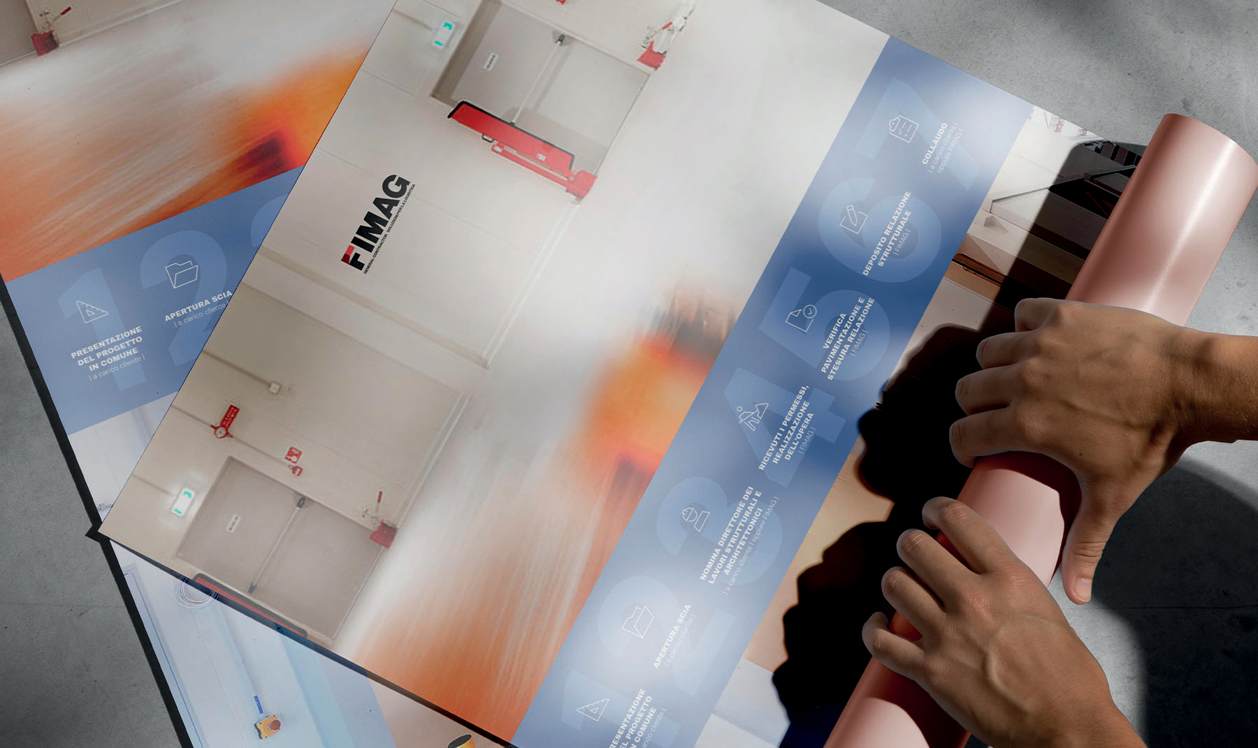 Poster per FIMAG: branding industriale e comunicazione visiva su misura